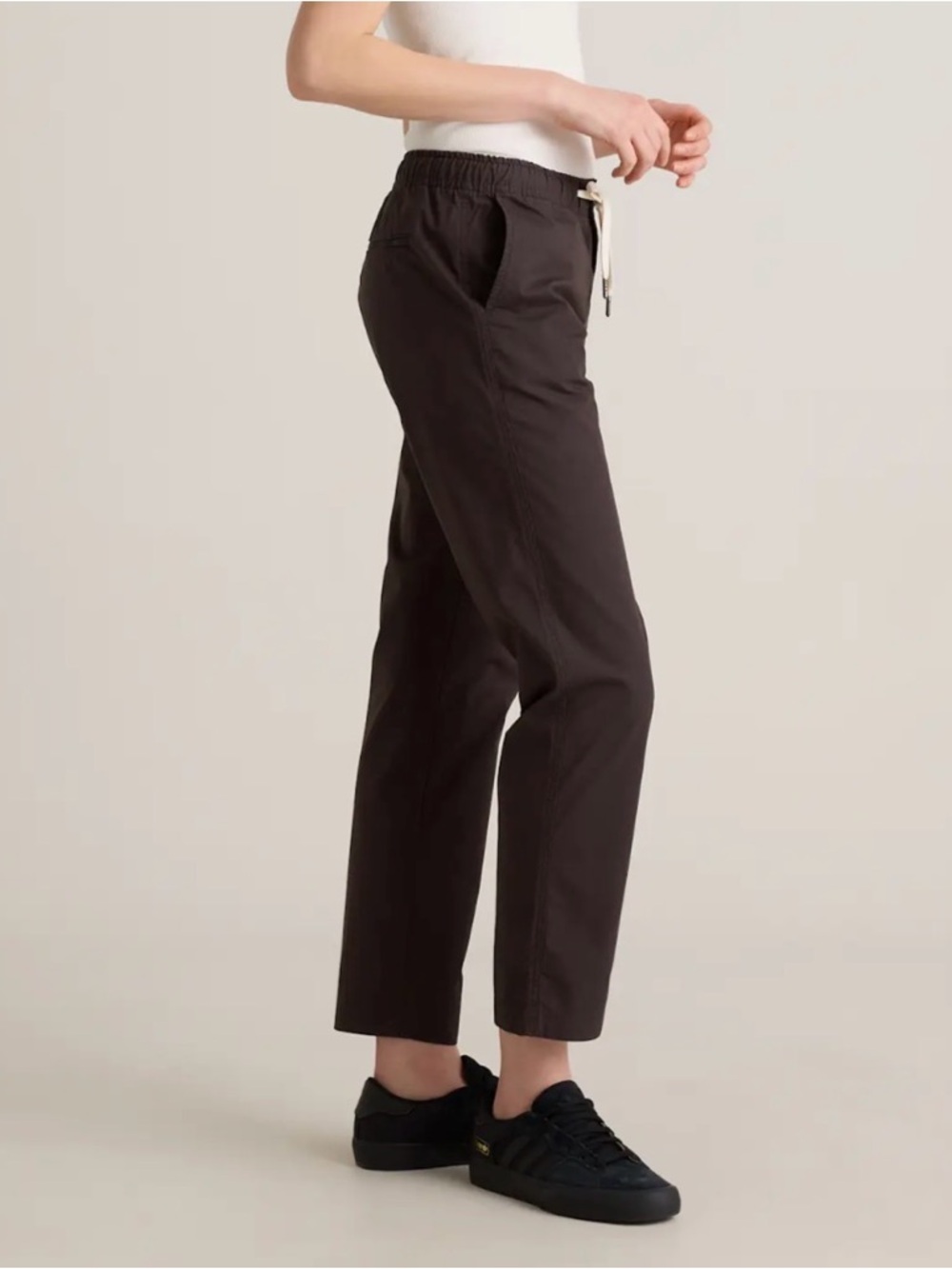 Quince Organic Stretch Ripstop Straight Pants in Steel - Picture 2 of 4